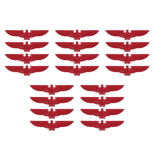 20Pcs Red Metal Eagle Car Stickers Durable Auto Emblems 2