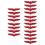 20Pcs Red Metal Eagle Car Stickers Durable Auto Emblems 4