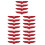 20Pcs Red Metal Eagle Car Stickers Durable Auto Emblems 6