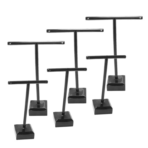 6Stk T-Form Schmuckdisplay Ohrringständer