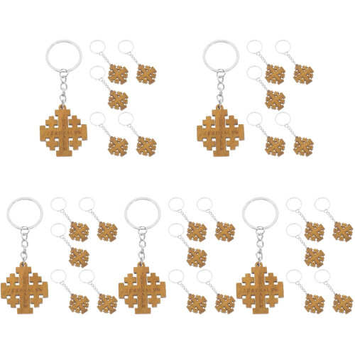30Stk Goldene Schlüsselanhänger Holz Geschenk