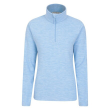 (14 UK, Corn Blue) Mountain Warehouse Womens/Ladies Snowdon Melange Fleece Top