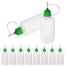 12Stk Grüne Applikatorflaschen 50Ml Mit Edelstahlspitze Für Kleber