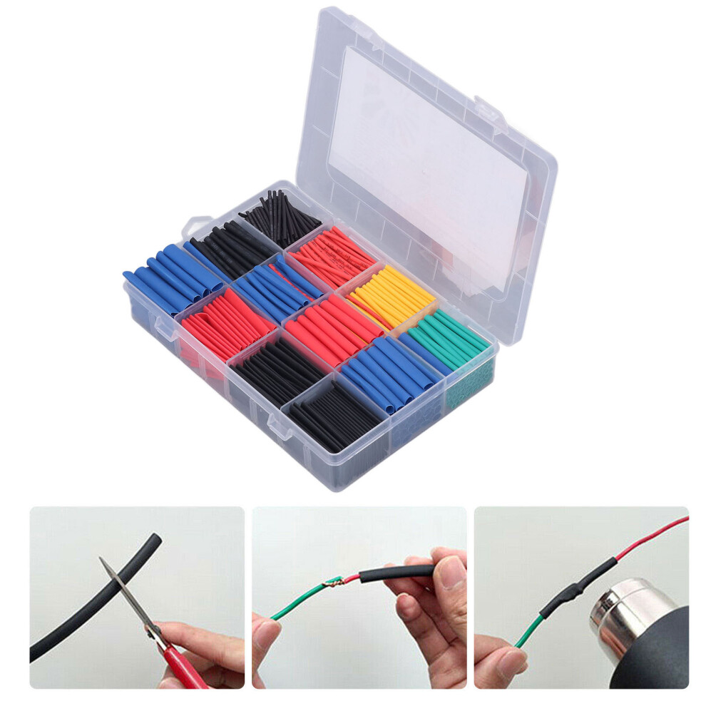 800-Pack Assorted Shrink Tubing