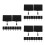 30Ensembles Mini Ardoises PVC Noires Avec Clips Doubles Pour Affichage 5