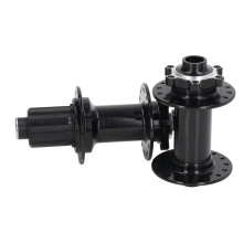 2x Black Aluminium Bike Hubs 32H