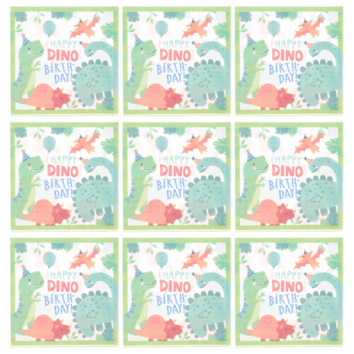 Grüne Geburtstagsservietten Einweg Design