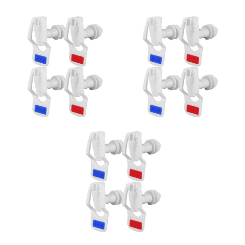 12Pcs Outdoor Water Tap Plastic Spigot for Cooler Durable PP Assorted 2