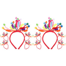 10Stk Spring PomPom Stirnband Für Geburtstagsfeier Haarschmuck