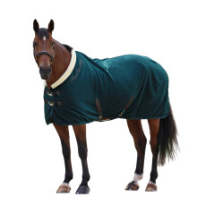 (6', Green) Shires Deluxe Standard-Neck Fleece Horse Rug