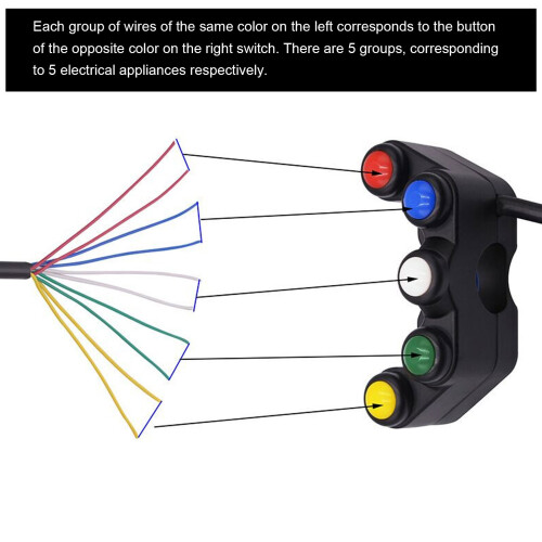 Electric Tricycle Handlebar Switch 5in1