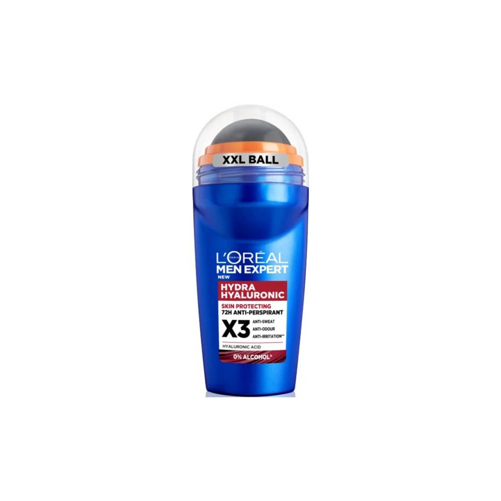 L'oreal 3 X Men Expert Hydra Hyaluronic Anti-Perspirant Roll-On 50Ml