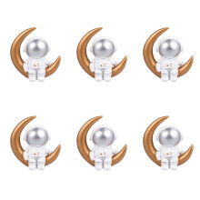 6St Harz Mond Astronaut Kuchen Auto Gold