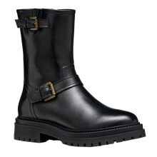 (6 UK, Black) Geox Womens/Ladies D Iridea D Leather Ankle Boots