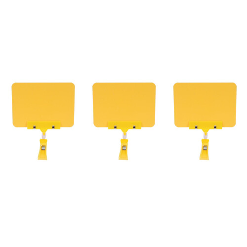 24Sets PVC Display Clips with Erasable Surface 1