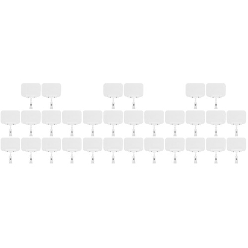 30Pcs Practical PVC Merchandise Price Tag Holders with Clips 2