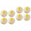 8Pièces Props Photo Buns Blancs Réalistes En PVC Durable 3
