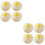 8Pièces Props Photo Buns Blancs Réalistes En PVC Durable 5