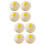 8Pièces Props Photo Buns Blancs Réalistes En PVC Durable 6