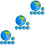 18Pcs Globe Shaped Stress Balls Bulk Educational Squeeze Toys Blue 4