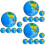 18Pcs Globe Shaped Stress Balls Bulk Educational Squeeze Toys Blue 5