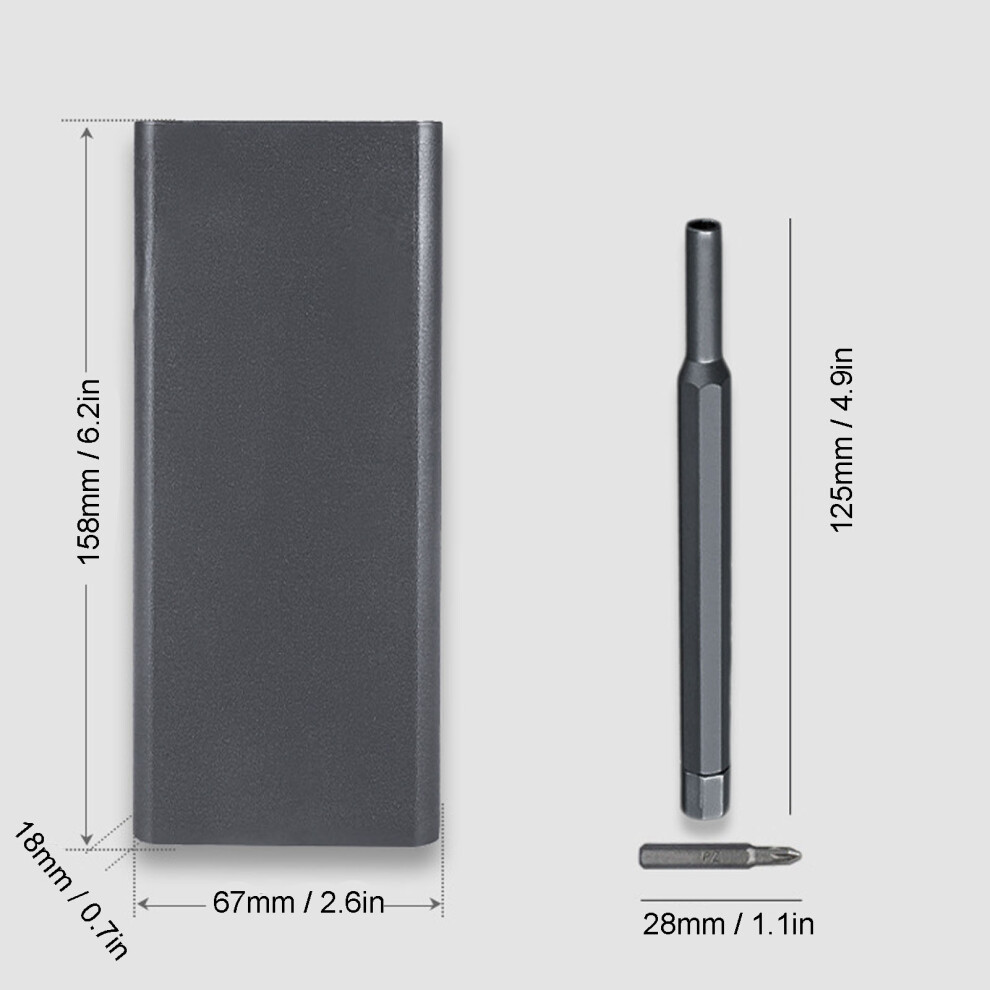 Magnetic 24 in 1 Screwdriver Set with S2 Steel