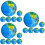 18Pcs Globe Shaped Stress Balls Bulk Educational Squeeze Toys Blue 6