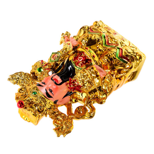 1Keramik Goldfarbene Caishen Desktop Verarbeitung