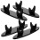 4Stk Schwarzer Acryl Pen Display Makeup Organizer Stand 1
