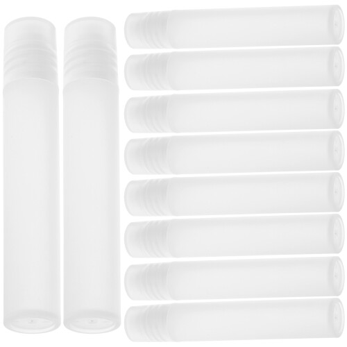 10Stk Kleine Transparente Rollerflaschen Aus Bruchsicherem PP
