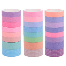 72Rolls Assorted Color Washi Tape Set Decorative Masking Tape for DIY