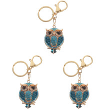 3Pcs Hanging Keychain Lifelike Metal Pendant for Decor