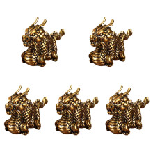 5Stk Messing Ornament Gold Elegant Desktop Zodiac