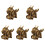 5Stk Messing Ornament Gold Elegant Desktop Zodiac 1