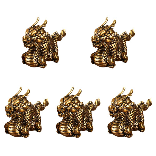 5Stk Messing Ornament Gold Elegant Desktop Zodiac