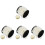 4Rolls Perlengirlande Beige Glänzende ABS Perlen Für Basteln Und 1