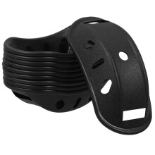 10Stk Vielseitiges Kinnpad Tpr Für Schutzhelm Schwarz