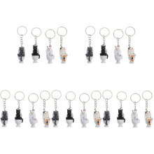 5 Count Cat Keychain Pendant Unique Night Light Cage Stand Toys