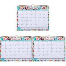 3 Count Large Wall Calendar Yearly Planner Hanging Calendars Monthly
