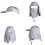 1Casque Outdoor Gris , Coupe-Vent, Protection Uv 50+ 5