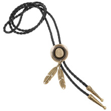 1Er Vintage Herren Bolo Tie Western Lederkrawatte Mehrfarbig