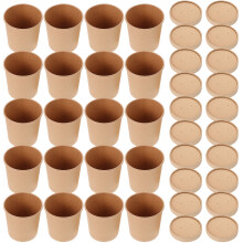 20Stk Einweg Kraftpapier Schüsseln, Ideal Für Takeaway Essen