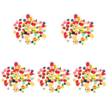 250Pièces Mini Fruits Décoratifs Résine Pour Maison De Colorés