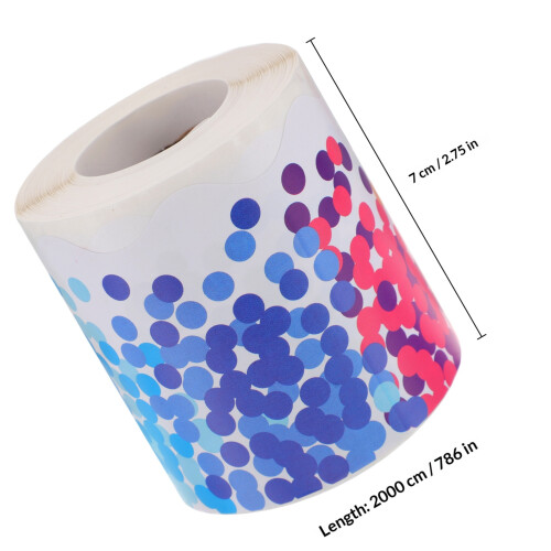 1Rouleau Autocollant Bordure Décorative Multi Couleur Pour Tableau 1