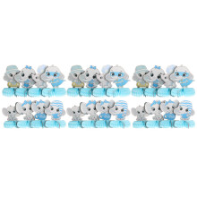 24Stk Himmelblaue Honeycomb Papier Dekorationen Party