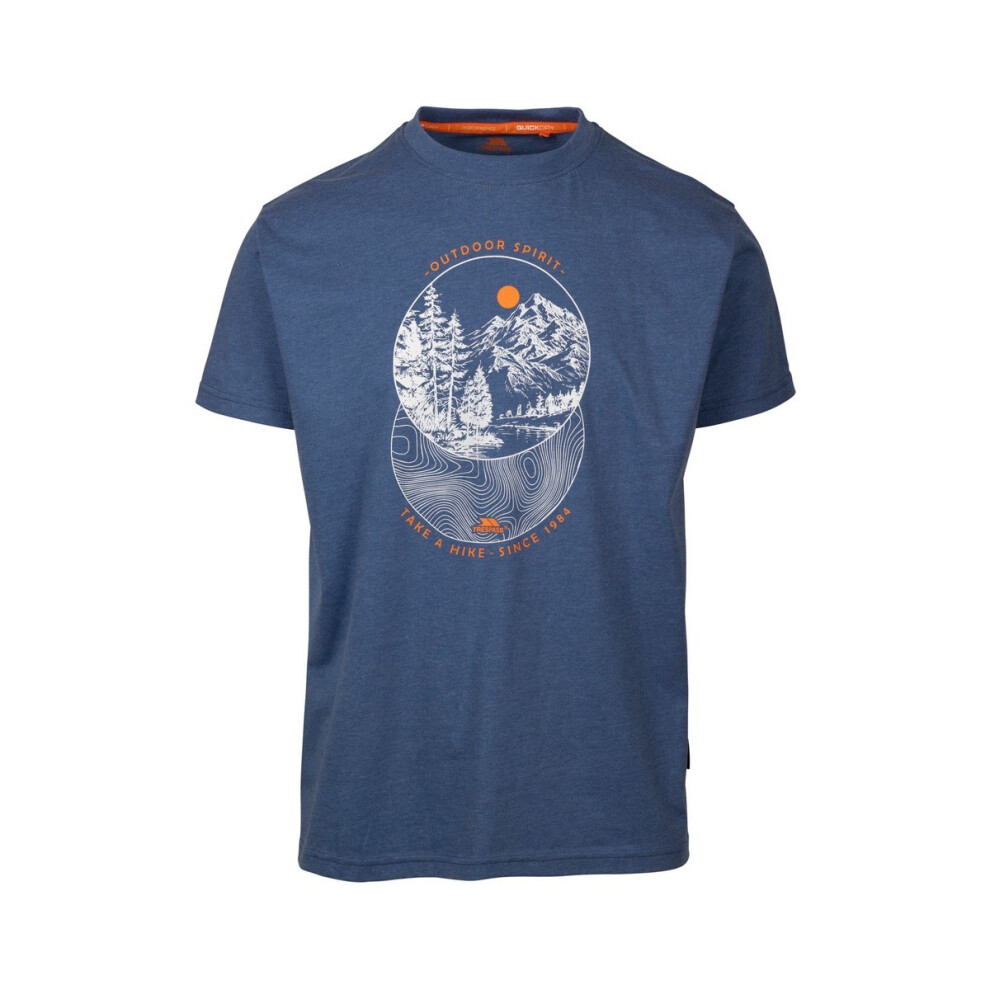 Trespass (L, Indigo Blue Marl) Mens Flagel Casual T-Shirt