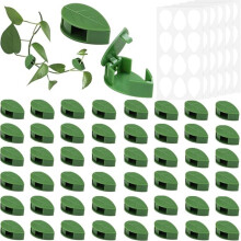 Lot de 60 supports muraux autocollants pour plantes grimpantes, en acrylique invisible, pour jardinage et soutien du lie