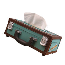 Hellgrüner Eckiger Tissue Box Papierhalter Aus Robustem