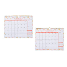 2Pcs Paper Wall Calendars 2024 Monthly Hanging Calendar
