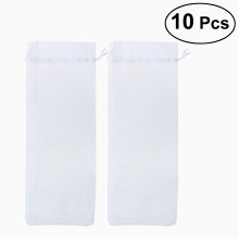 10Stk Weiße Organza Flaschenbeutel Für Geschenk Und